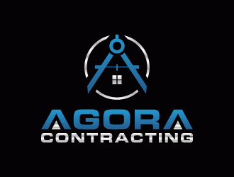 Agora Contracting logo design by lestatic22