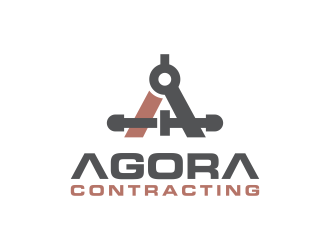 Agora Contracting logo design by ubai popi