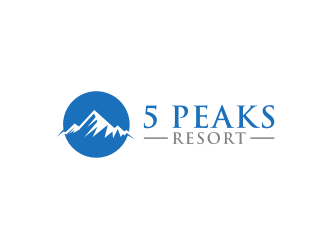 5 Peaks Resort logo design by muda_belia