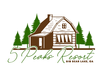 5 Peaks Resort logo design by Ultimatum