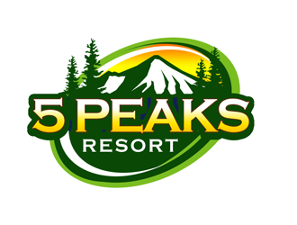 5 Peaks Resort logo design by kunejo