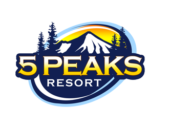 5 Peaks Resort logo design by kunejo