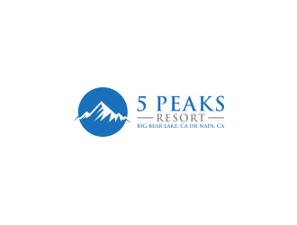 5 Peaks Resort logo design by muda_belia