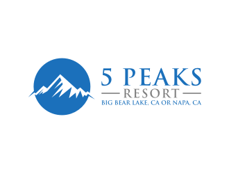 5 Peaks Resort logo design by muda_belia