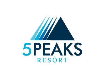 5 Peaks Resort logo design by Marianne