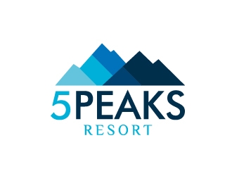 5 Peaks Resort logo design by Marianne