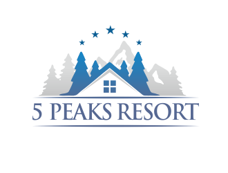 5 Peaks Resort logo design by YONK