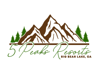 5 Peaks Resort logo design by Ultimatum