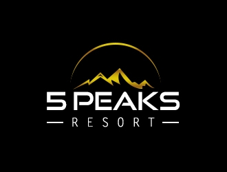 5 Peaks Resort logo design by ProfessionalRoy