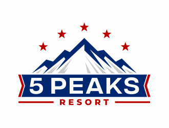 5 Peaks Resort logo design by mutafailan