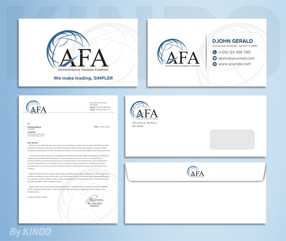 AFA  logo design by Kindo