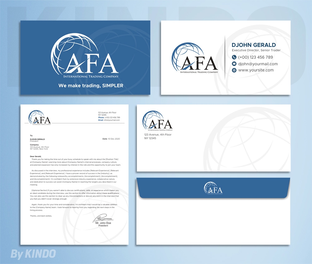 AFA  logo design by Kindo