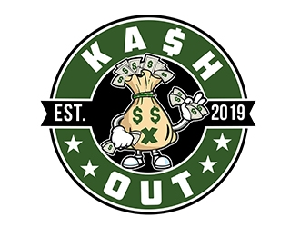 Kash out  logo design by PrimalGraphics