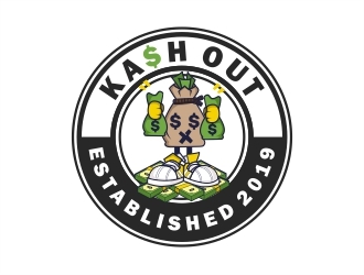 Kash out  logo design by Alfatih05