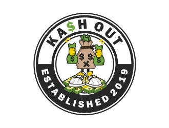 Kash out  logo design by Alfatih05