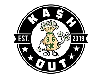 Kash out  logo design by PrimalGraphics