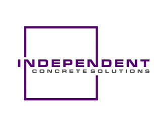 Independent concrete solutions logo design by Zhafir