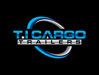 T.I Cargo Trailers logo design by haidar