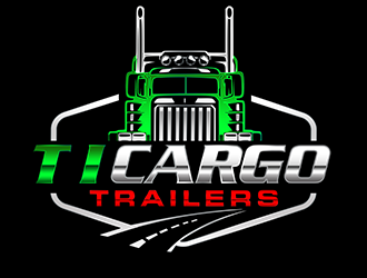 T.I Cargo Trailers logo design by 3Dlogos