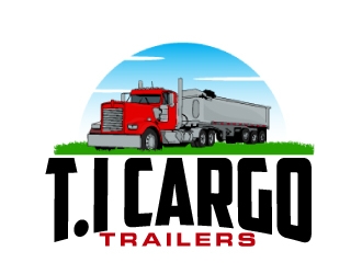 T.I Cargo Trailers logo design by AamirKhan