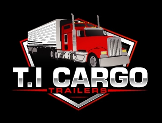 T.I Cargo Trailers logo design by AamirKhan