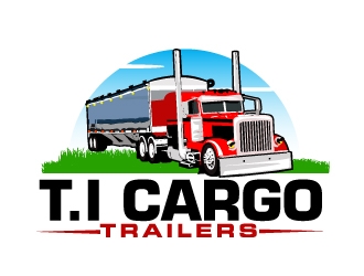 T.I Cargo Trailers logo design by AamirKhan