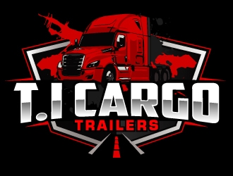 T.I Cargo Trailers logo design by AamirKhan