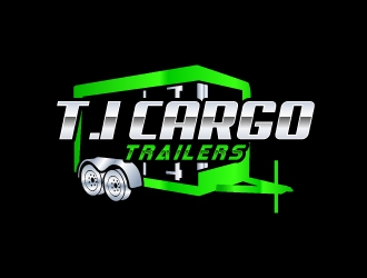 T.I Cargo Trailers logo design by uttam