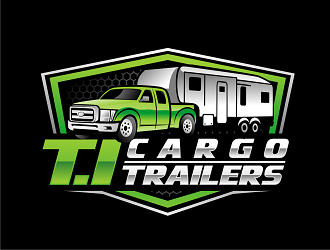 T.I Cargo Trailers logo design by haze