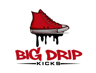 BIG DRIP KICKS logo design by AamirKhan