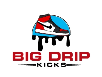 BIG DRIP KICKS logo design by AamirKhan