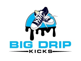 BIG DRIP KICKS logo design by AamirKhan