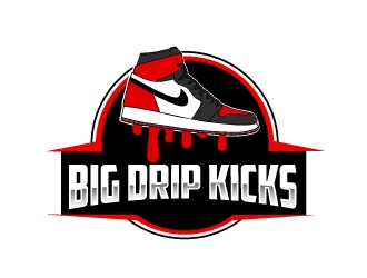 BIG DRIP KICKS logo design by AamirKhan