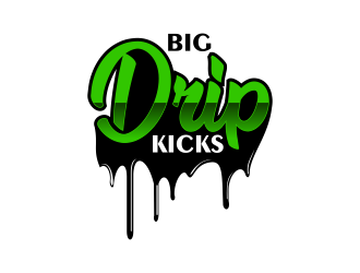 BIG DRIP KICKS logo design by Kruger