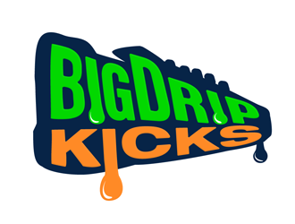 BIG DRIP KICKS logo design by megalogos