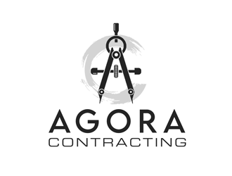 Agora Contracting logo design by kunejo