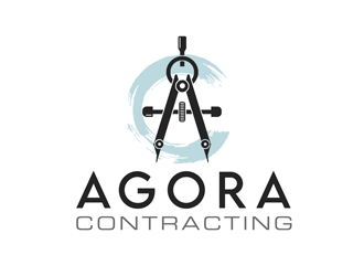 Agora Contracting logo design by kunejo