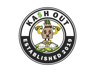 Kash out  logo design by Alfatih05