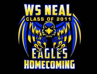 W. S. Neal Eagles  logo design by Roma