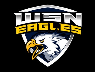 W. S. Neal Eagles  logo design by DreamLogoDesign