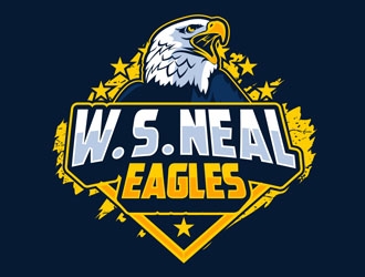 W. S. Neal Eagles  logo design by DreamLogoDesign