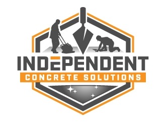 Independent concrete solutions logo design by jaize