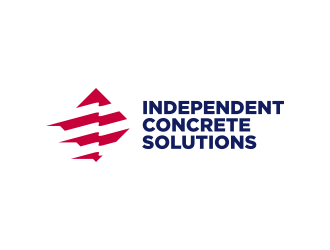 Independent concrete solutions logo design by ekitessar