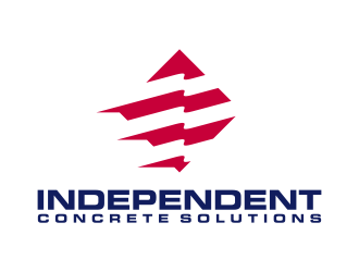 Independent concrete solutions logo design by ekitessar