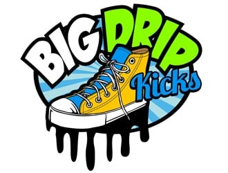 BIG DRIP KICKS logo design by DreamLogoDesign