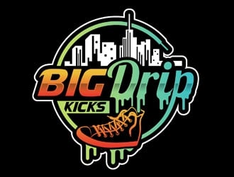 BIG DRIP KICKS logo design by DreamLogoDesign