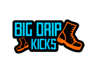 BIG DRIP KICKS logo design by Gwerth