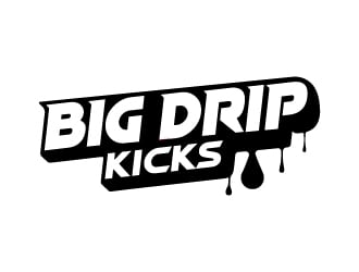 BIG DRIP KICKS logo design by MUSANG