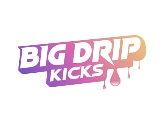 BIG DRIP KICKS logo design by MUSANG