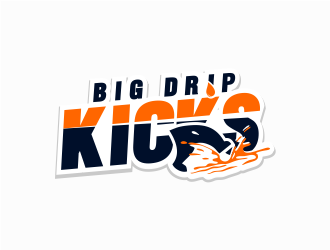 BIG DRIP KICKS logo design by mrdesign